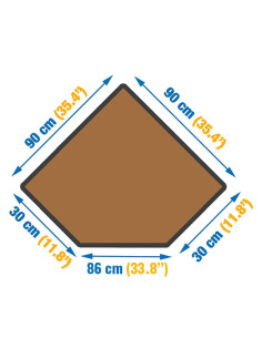 Estantería MADERCLICK CORNER  Azul/Naranja/Madera 3 estantes 2