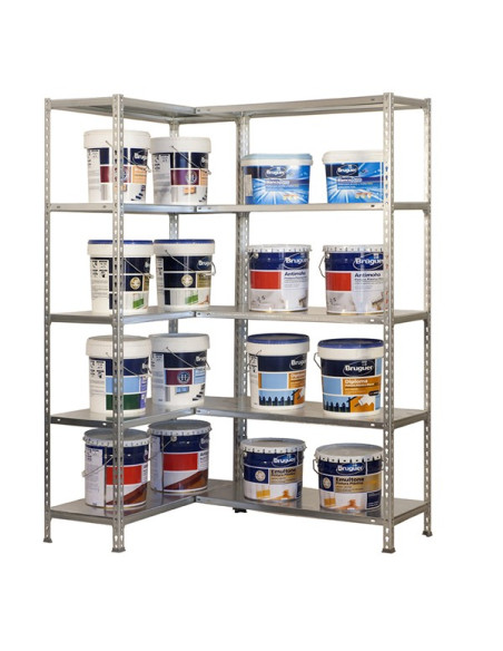 SIMONCORNER Galvanized shelving 5 shelves