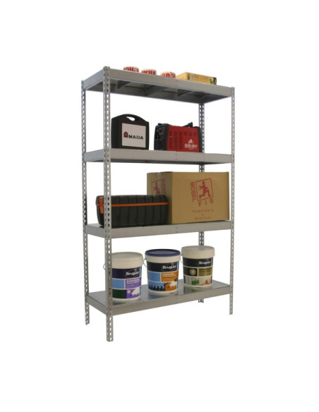 ECOFORTE METAL Etagère galvanisée 4 étagères