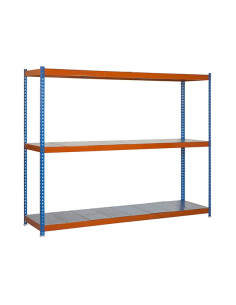 Estantería ECOFORTE METAL Azul/Naranja/Galva 3 estantes