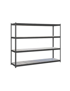 Estantería ECOFORTE METAL Antracita/Galva 4 estantes