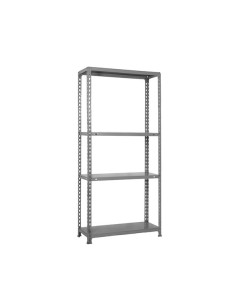 Estante ECOCLICK PLUS cinza 4 prateleiras