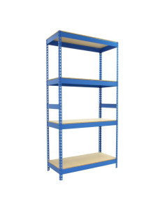 Estantería BRICOFORTE CHIPBOARD Azul/Madera 5 estantes