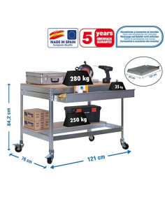 SIMONWORK MOBILE BT0 BOX Etabli Galva/Bois 2... 2