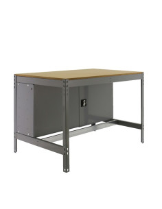 Bancada de trabalho SIMONWORK BT0 CABINET Cinza/Madeira 1...