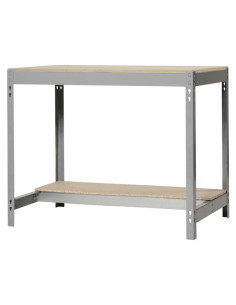 Établi SIMONWORK BT0 Gris/Bois 2 étagères