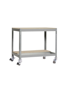 SIMONWORK MOBILE BT0 Gray/Wood workbench 2 shelves+wheels