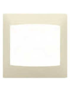 Placa 2 elementos verticais Série Coral sem moldura em bege