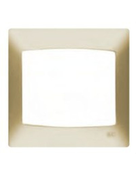 Plate with 3 vertical elements Coral series without frame in pearlescent gold