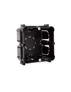 Caja mecanismos enlazable universal cuadrada (tornillo 4 posiciones) 65x65x42 mm con 2 tornillos. 1 unidad