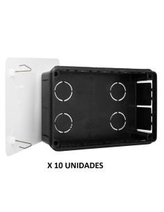 Caja empalmes 160x100x50 mm. Tapa garras metálicas. 10 unidades