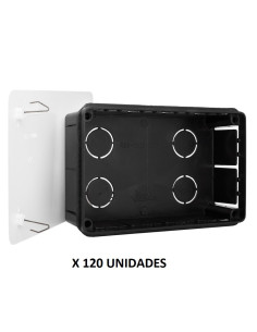 Caja empalmes 160x100x50 mm. Tapa garras metálicas. 120 unidades