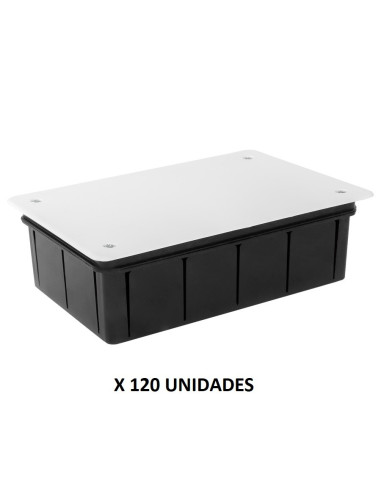Caja empalmes 160x100x50 mm. Tapa tornillos. 120 unidades