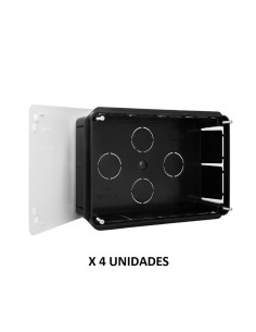 Caja empalmes 200x130x60 mm. Tapa tornillos.  4 unidades