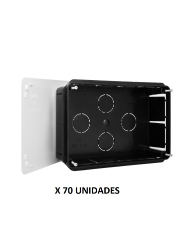 Caja empalmes 200x130x60 mm. Tapa tornillos. 70 unidades