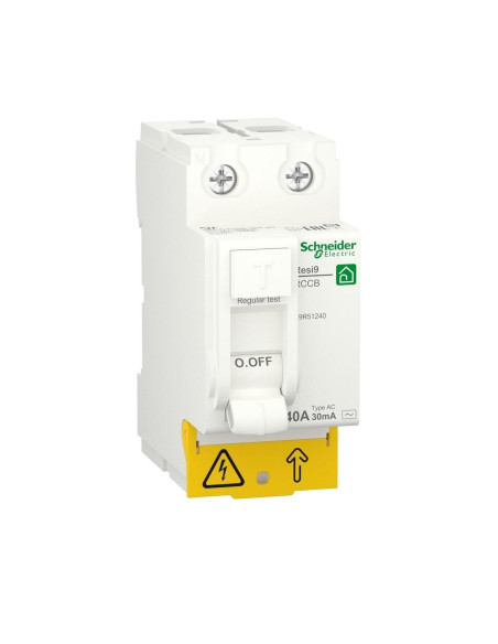 Disjoncteur RESI9 ID 2P 40A 30mA AC