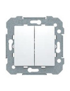 Viva series double switch in white