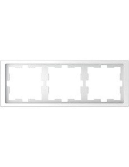 D-LIFE 3-element frame for horizontal and vertical mounting in glossy arctic polycarbonate