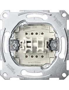 Doble interruptor 10A 250V ELEGANCE con 2 elementos...