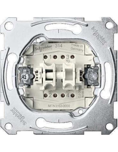Pulsador doble 10A 250V 1 CA