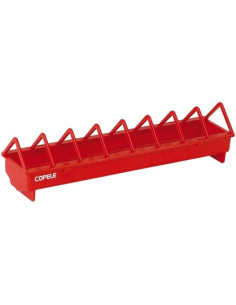 Comedouro plástico para galinhas, grades largas, 50 cm