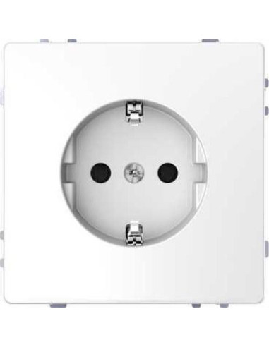 Schuko socket complete with 16A arctic white...