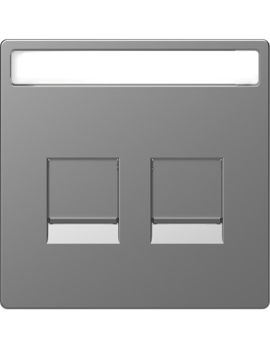 Tapa para toma doble tipo RJ45 keystone en...