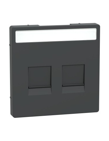 Cache pour double prise RJ45 Keystone de...
