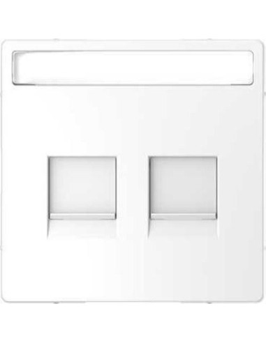 Tampa para tomada keystone dupla RJ45 Arctic...