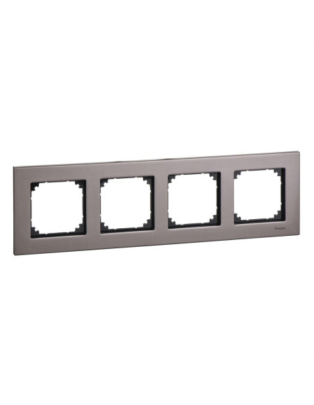 Moldura com 4 elementos ELEGANCE cinza ródio