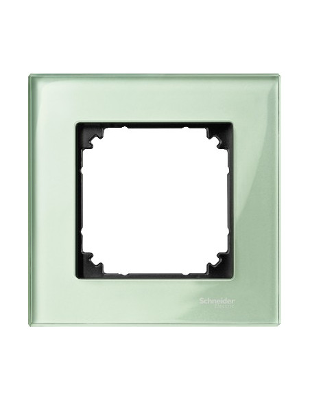Marco Metal M-ELEGANCE con 1 elemento blanco cristal