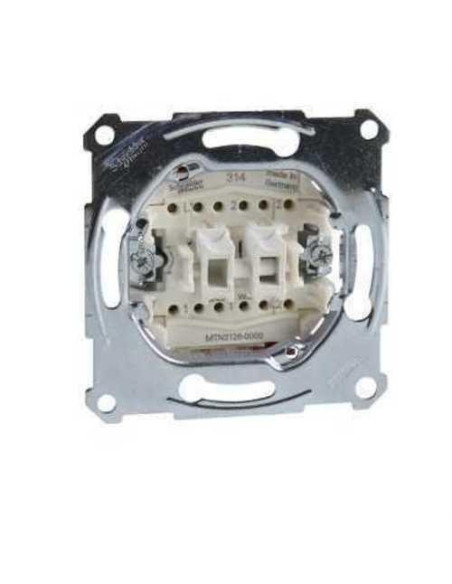 Doble conmutador 10A 250V de la gama ELEGANCE con función bidireccional doble