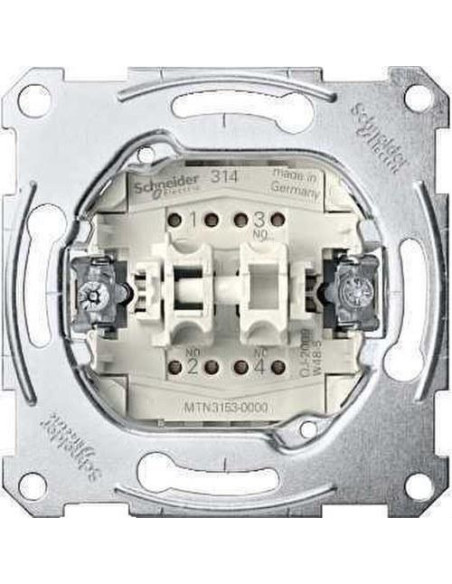 Bouton poussoir double 10A 250V 1 AC