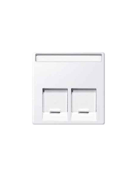 ELEGANCE double RJ45 cover active white