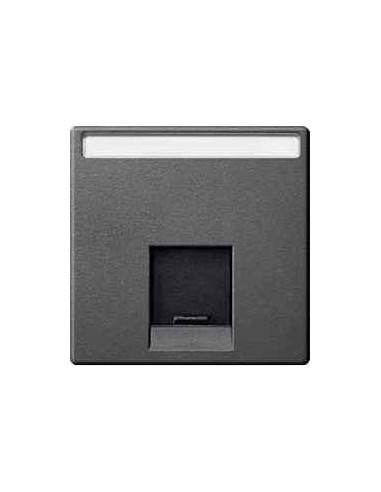 Tapa RJ45 simple ELEGANCE/AQUADESIGN antracita