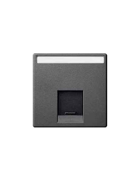 Tapa RJ45 simple ELEGANCE/AQUADESIGN antracita