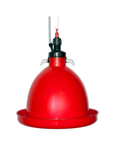 Bebedouro automático suspenso para pássaros com sino