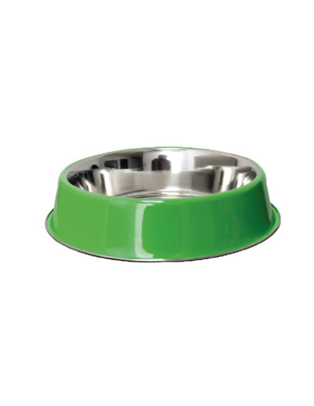 Comedero de Acero Inoxidable Anti-Hormigas de 0,22 L con Base Antideslizante para Perros y Mascotas