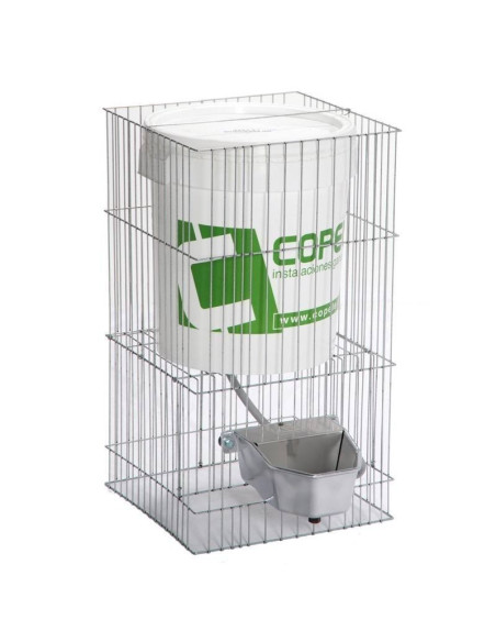 Bebedero para animales grandes con depósito en aluminio