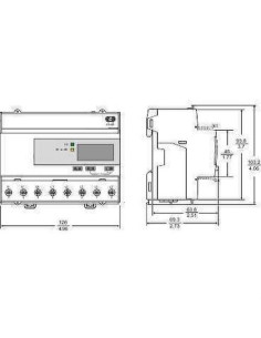 IEM3100Kwh energy meter direct measurement 63A
