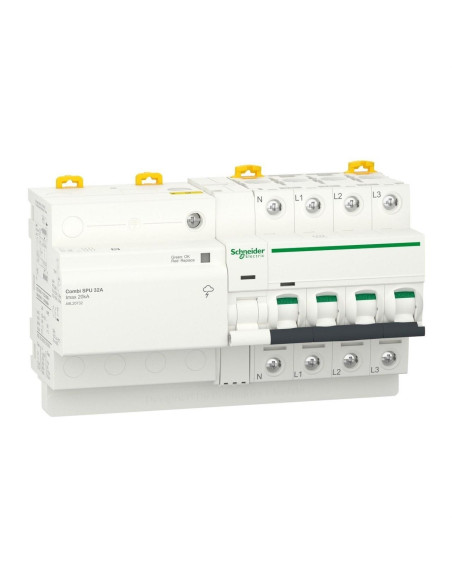 Dispositivo de proteção contra surtos ACTI9 Combi SPU 3P+N 32A