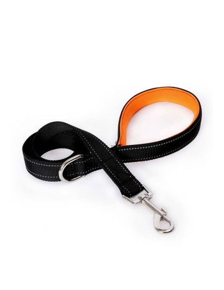 Correa Reflectante para Perros “Esparta” – Naranja, Verde, Azul, Rojo o Negro, Talla S o M