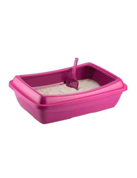 Bandeja rectangular con pala para gatos
