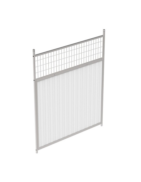 Lateral canine box with sandwich panel 30 mm, mixed, front 150 cm