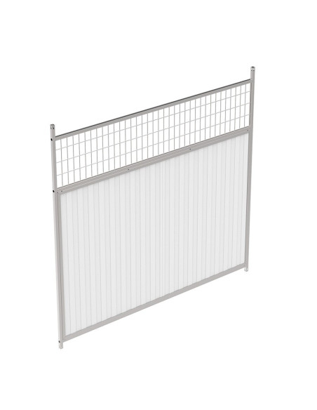 Lateral canine box with sandwich panel 30 mm, mixed, front 200 cm