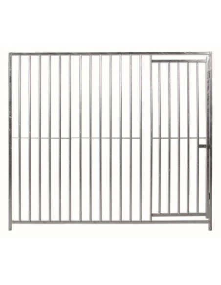 Front of ECO dog boxes, 8 cm bars, 200 cm front