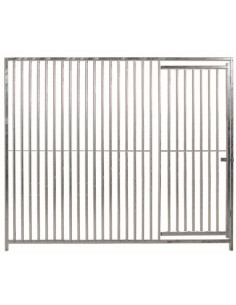 Façade des boxes pour chiens ECO, barres de 5 cm, façade...