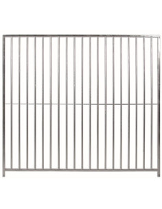 Lateral de boxes para perros ECO, barras 8 cm, frente 200 cm