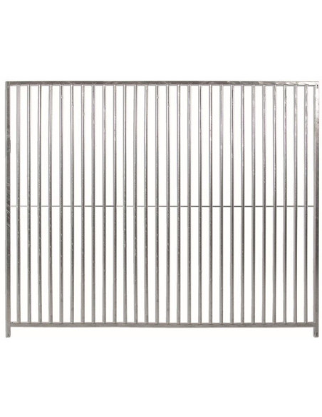 Lateral de boxes para perros ECO, barras 5 cm, frente 200 cm