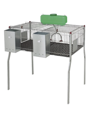 Gaiola para coelhos "Penta 2", piso de plástico